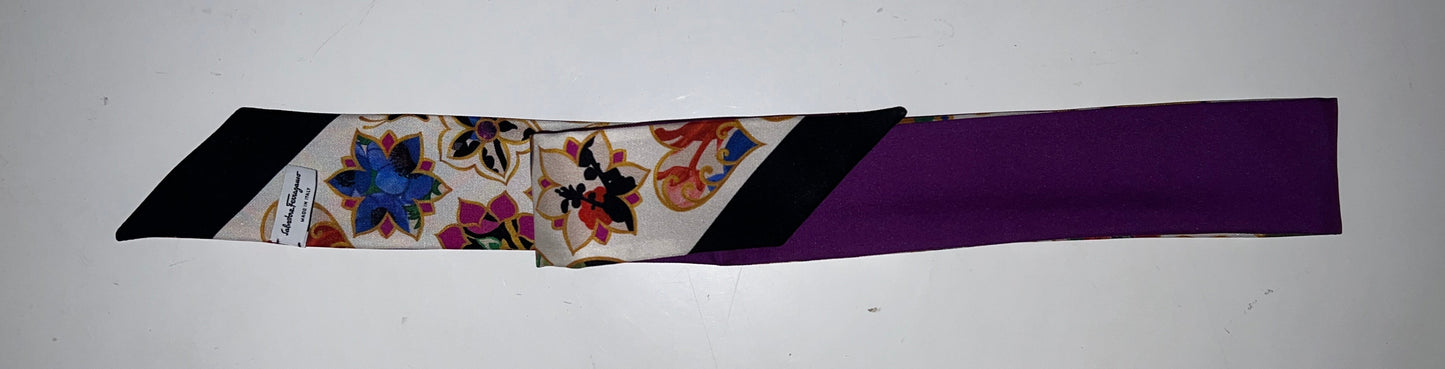 Salvatore Ferragamo Silk Twilly Scarf