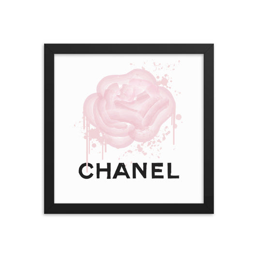 The Camellia original fashion art Framed Poster Print 12x12