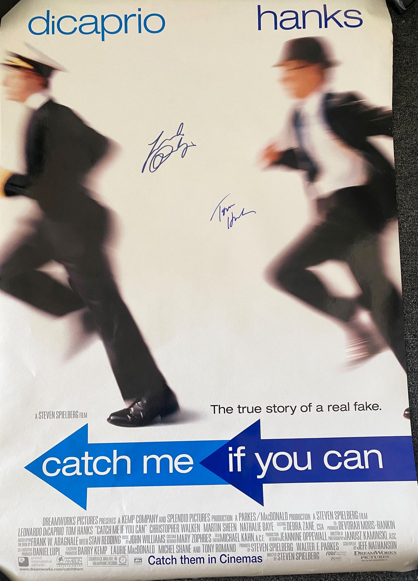 a movie poster for catch me if you can